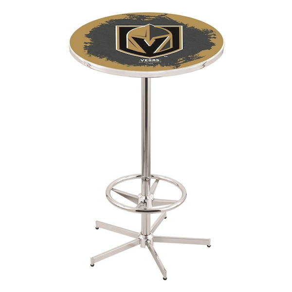 42" Chrome Vegas Golden Knights Pub Table